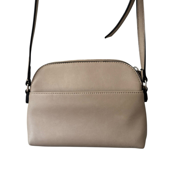 Nine West Tan Vegan Leather Crossbody Purse Tassel Detail Small Adjustable Bag - Picture 6 of 9